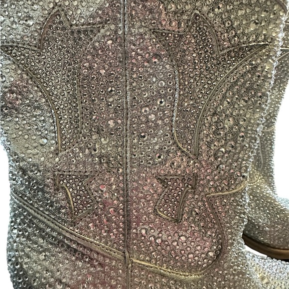 Crown Vintage Size 6.5 Womens Shimmer Western Boots Shoe Was Tried On in store - Picture 3 of 6